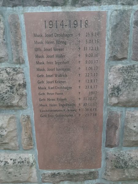 Gefallene des 1. Weltkriegs