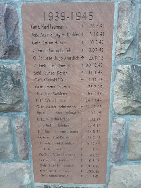 Gefallene des 2. Weltkriegs