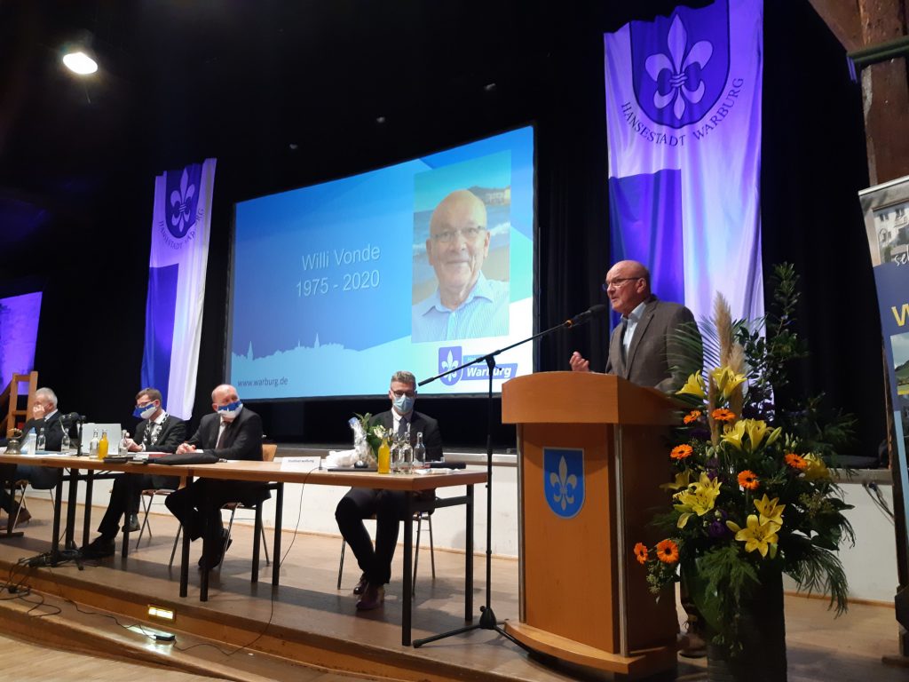 Willi Vonde erhält Goldenen Ehrenring