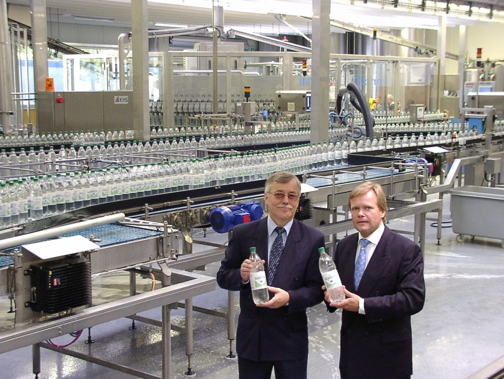 Abfüllanlage in Betrieb