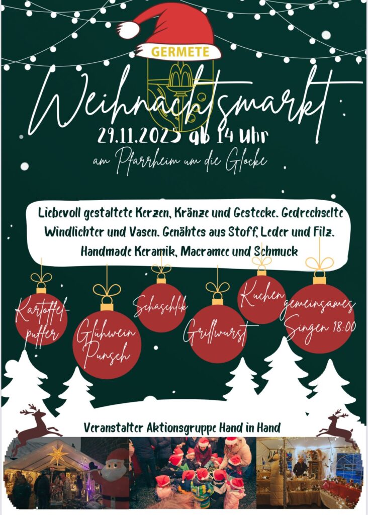 Plakat Weihnachtsmarkt